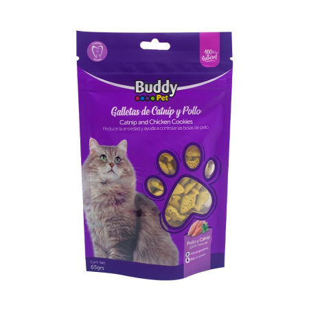 Buddy pet - Galletas de catnip y pollo 65 grs