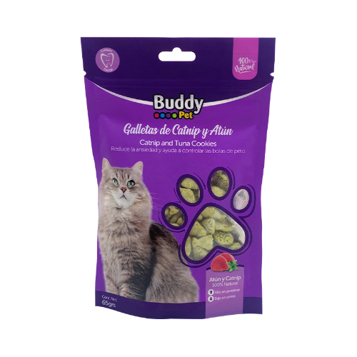 Buddy pet - Galletas de catnip y Atún 65 grs